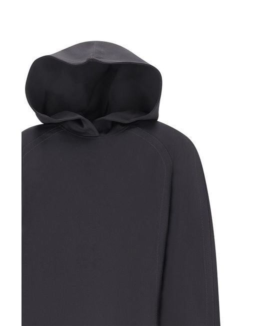 Max Mara Blue Long-Sleeved Hoodie