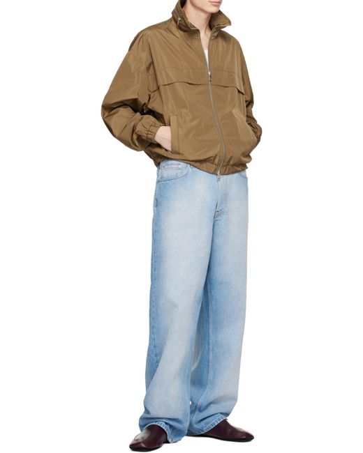 AMI Brown Coupe Zip Windbreaker for men