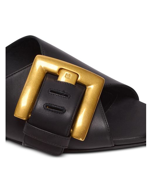 Balmain Brown Anthem Sandals