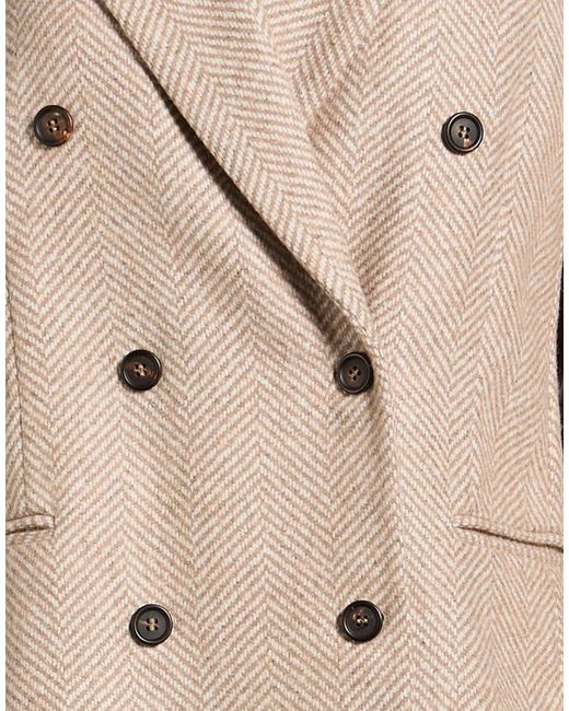 Brunello Cucinelli Natural Double- Blazer