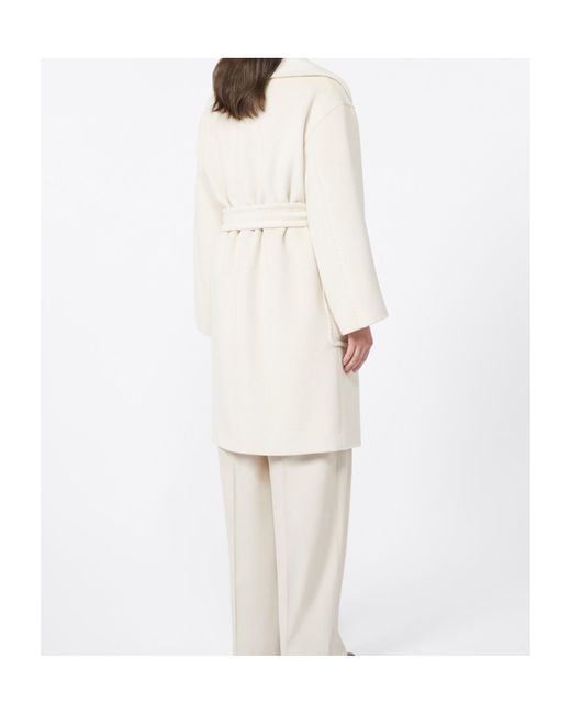 Max Mara White Studio Cloruro Tie-Waisted Coat