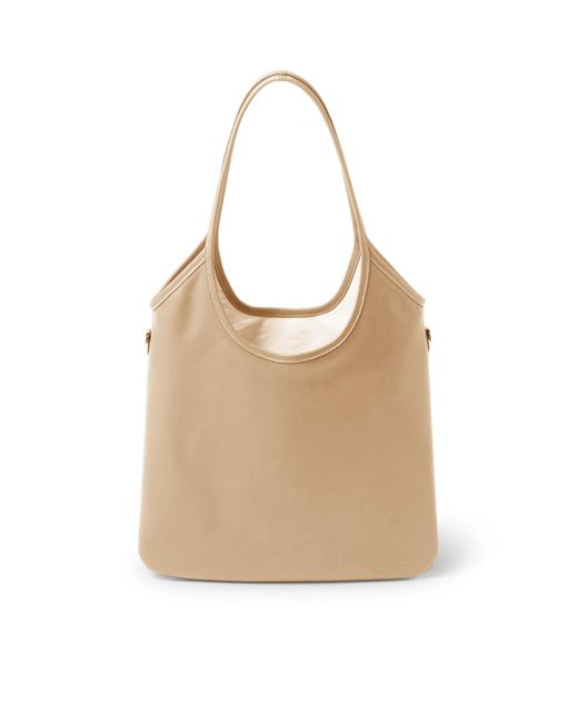 Miu Miu Natural Ivy Logo-Lettering Tote Bag