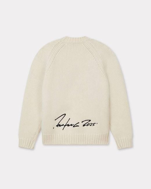 KENZO White X Futura 2000 Crewneck Knitted Jumper for men
