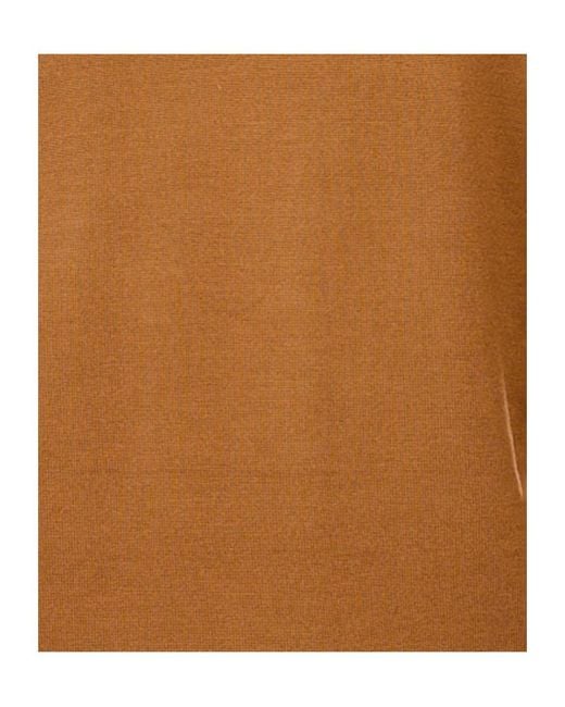 Canali Brown Long-Sleeved Knitted Pullover for men