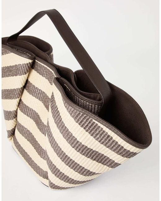 Brunello Cucinelli White Large Marina Tote Bag