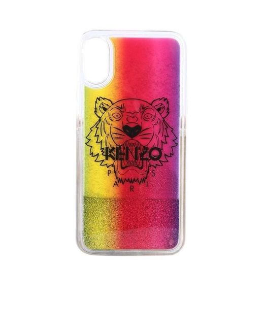 KENZO Pink Tiger Printed Iphone Xs Case