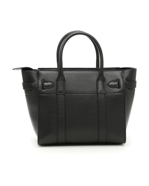 Mulberry Black Bayswater Zipped Small Tote Bag