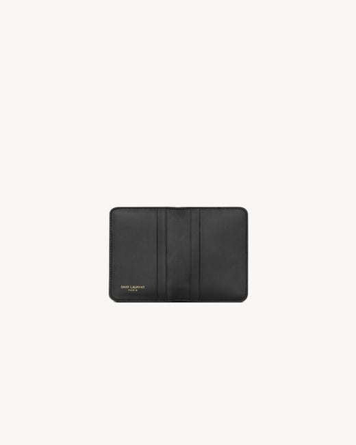 Saint Laurent Black Jamie Bi-Fold Card Case