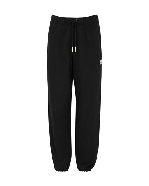 Moncler Black Cotton Sweatpants