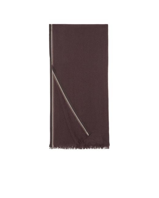 Loro Piana Brown Grande Lightest Scarf for men