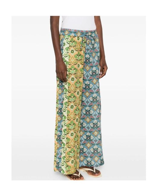 ALÉMAIS Green Ali Spliced Pants