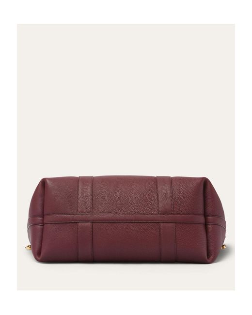 Loro Piana Red Ghiera Large Handbag