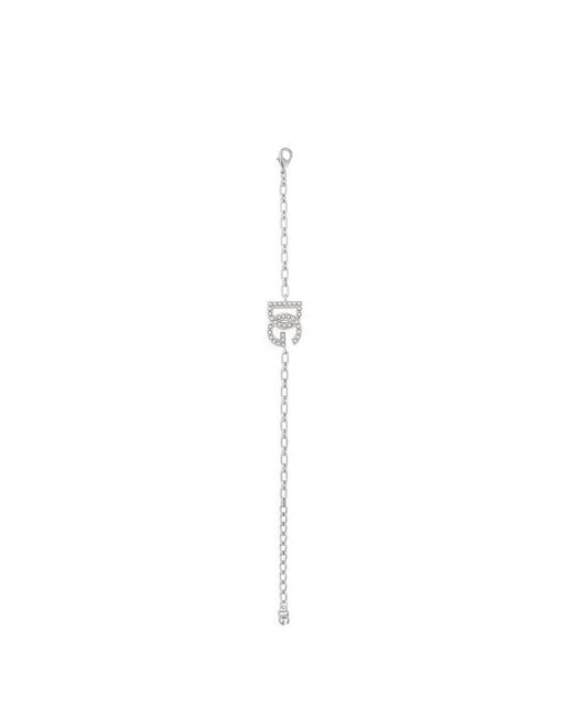 Dolce & Gabbana White Dg Logo Link Bracelet for men