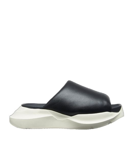 Rick Owens Multicolor Square Open Toe Platform Slides