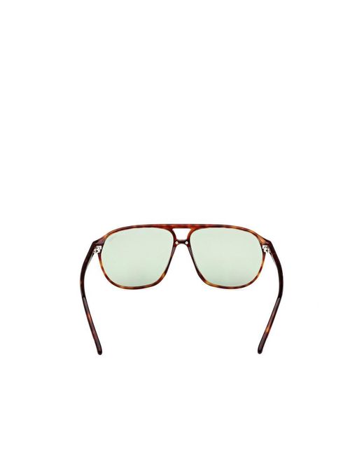 Tom Ford Metallic Logo Sunglasses for men