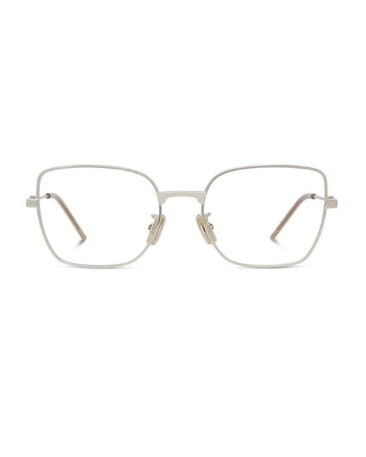Givenchy White Square-Frame Glasses