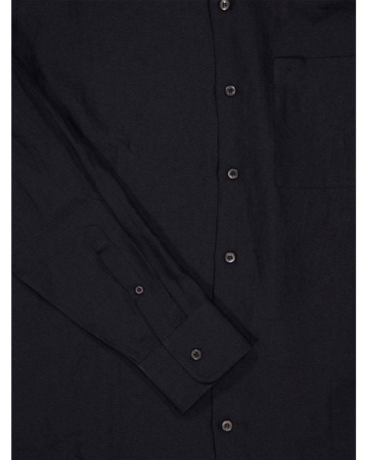 Prada Blue Loose Fit Long-Sleeved Shirt for men