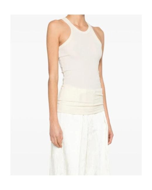 Sportmax White Sleeveless Top