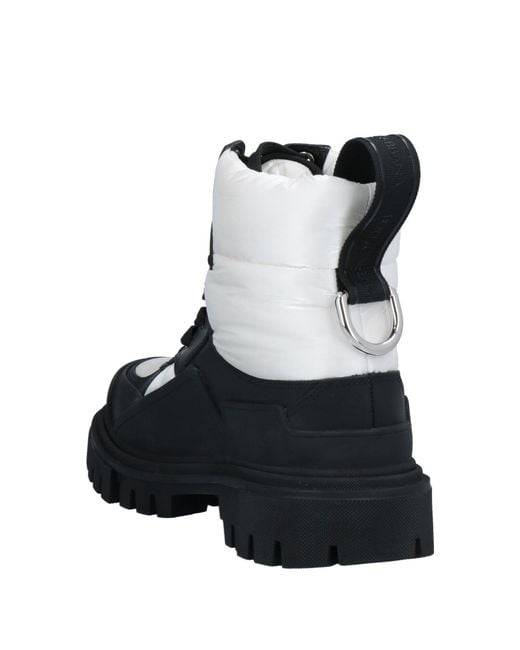 Dolce & Gabbana Black Color Block Ankle Boots