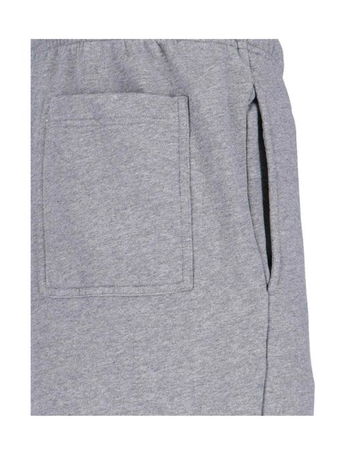 Maison Kitsuné Gray Maison Kitsuné Bold Fox Head Patch Relaxed Jogger Pants for men