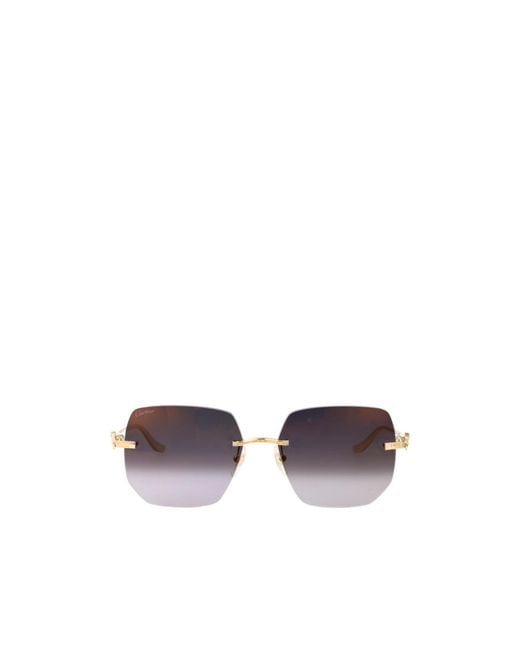 Cartier Multicolor Butterfly Frame Sunglasses