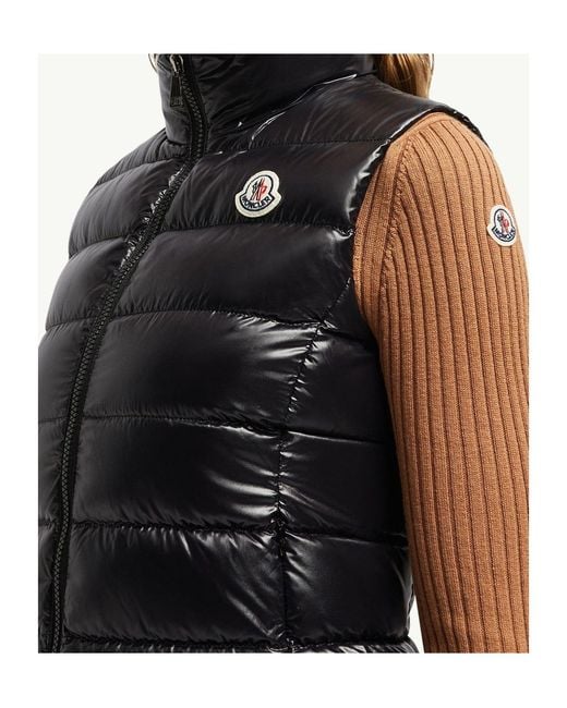 Moncler Black Ghany Down Vest for men