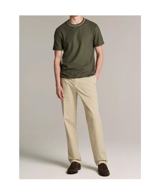 Vince Green Tipped Pima Cotton Piqué T-Shirt for men