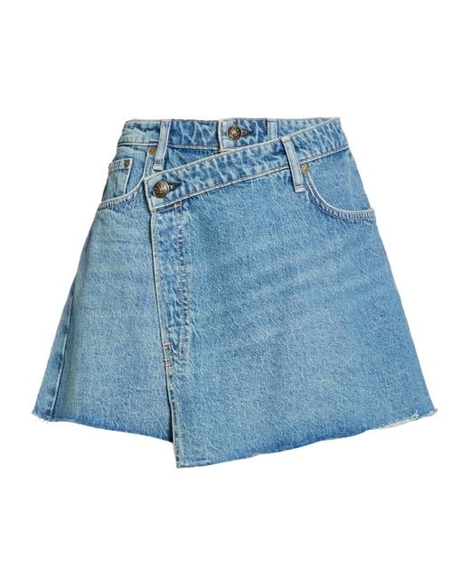 Rag & Bone Blue Stylish Medium Denim Skirt Pants