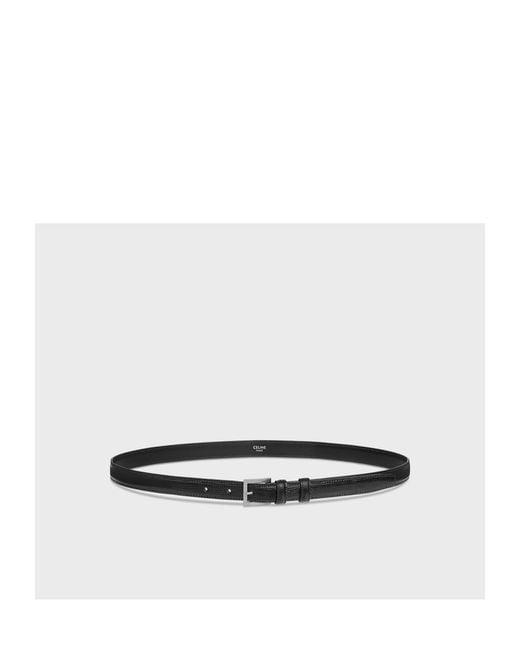 Céline White Logo Belt for men