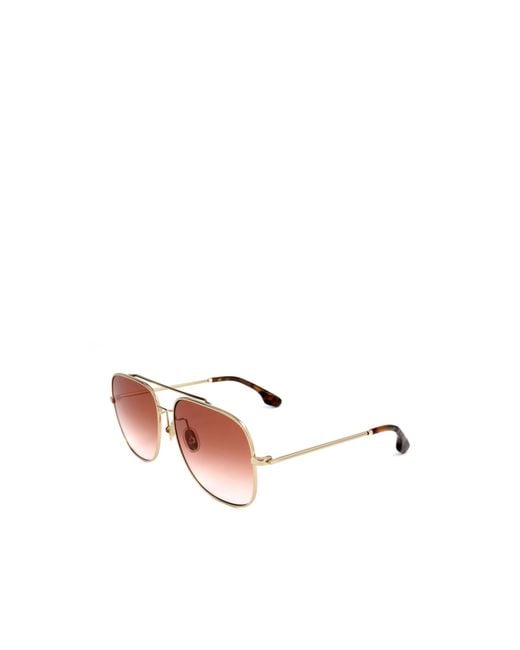 Victoria Beckham Pink Pilot Sunglasses