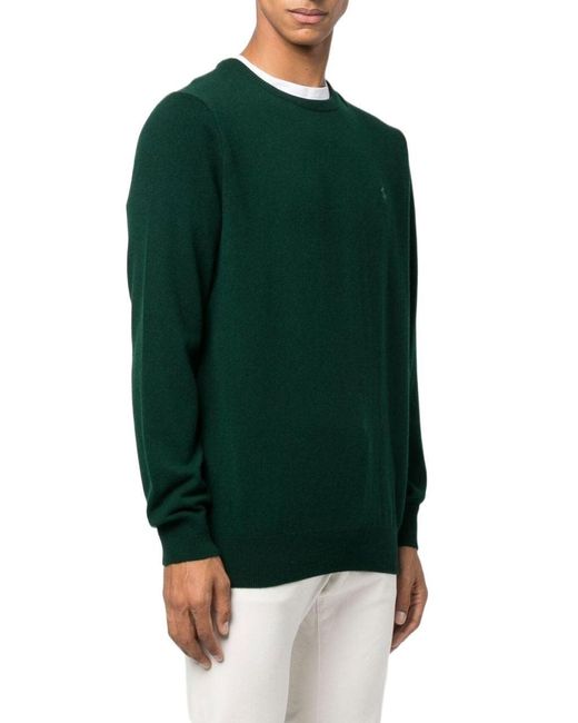 Polo Ralph Lauren Green Logo Long-Sleeved Sweater for men