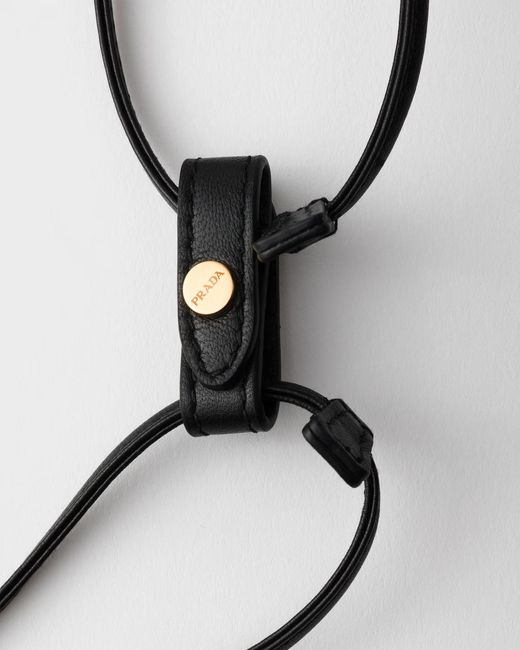 Prada Black Drawstring Clutch