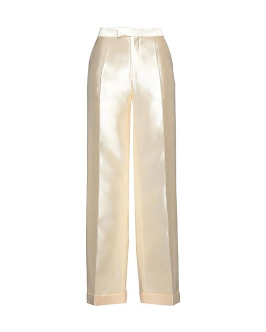 Maison Margiela White Versatile Premium Solid Dress Pants