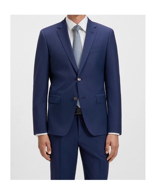 Boss Blue Two Button Blazer for men