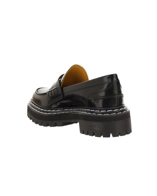 Proenza Schouler Black Loafer Shoes With Ground-Grabbing Soles