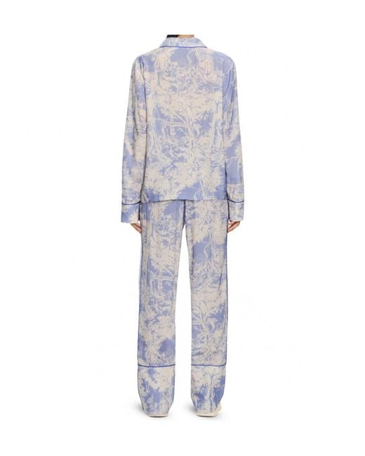 Off-White c/o Virgil Abloh Blue City Nature Habutai Pajama Shirt