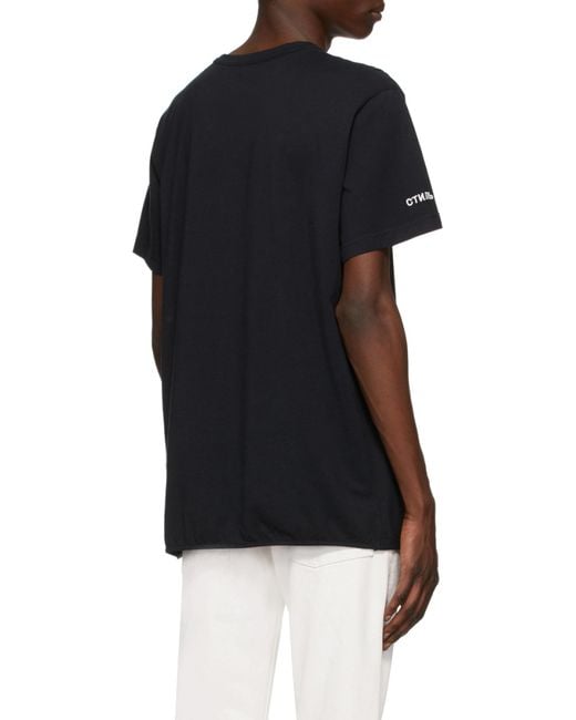 Heron Preston Black Crew Neck Heron Print T-Shirt for men