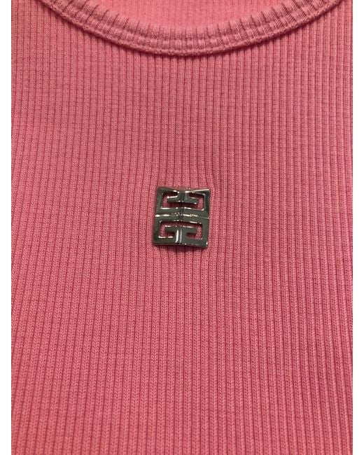 Givenchy Pink Extra Slim Fit Tank Top