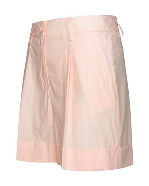 P.A.R.O.S.H. Pink Turn-Up Brim Shorts