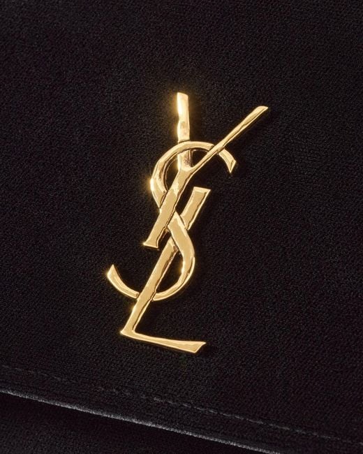 Saint Laurent Black Kate Clutch