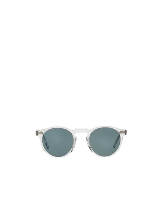 Oliver Peoples Blue Round Sunglasses for men