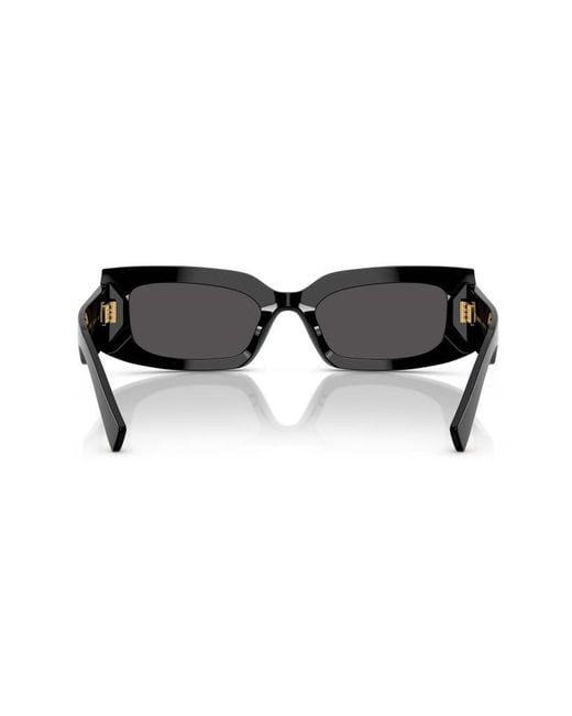 Dolce & Gabbana Black Eyewear Rectangular Frame Sunglasses
