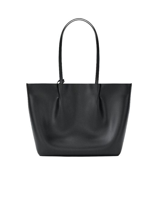 Michael Kors Black Carson Large Pebbled Leather Tote Bag