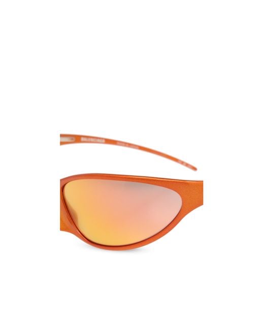 Balenciaga Pink Eyewear Wrap-Around Sunglasses