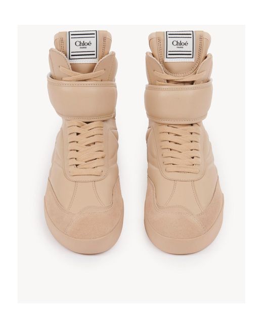 Chloé Natural Kick High-Top Sneaker