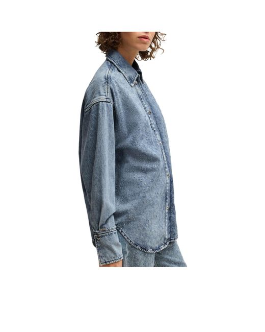 Boss Blue Pointcollar Denim Longsleeve Shirt