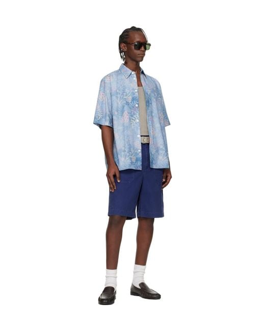 Isabel Marant Blue Akyle Shorts for men