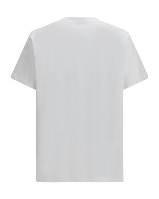 Moschino Gray Logo Print Short Sleeve T-Shirt for men