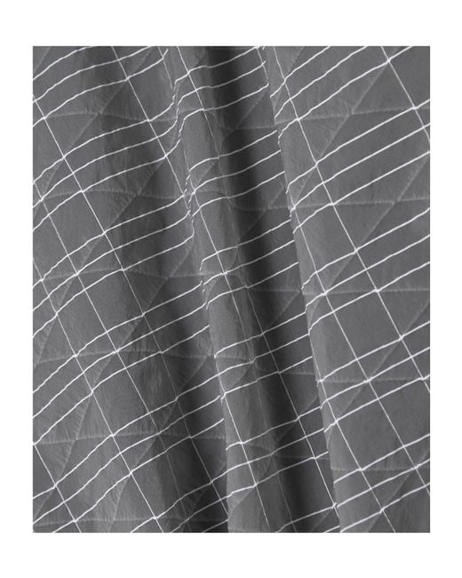 McQ Alexander McQueen Gray Matelassé Checked Shell Mini Wrap Skirt