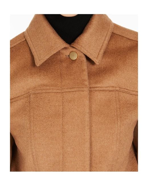 Max Mara Brown Cropped Fitted Jacket